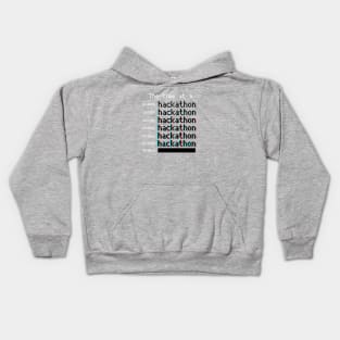 Hackathon hallucinations (8-bit 3D) Kids Hoodie